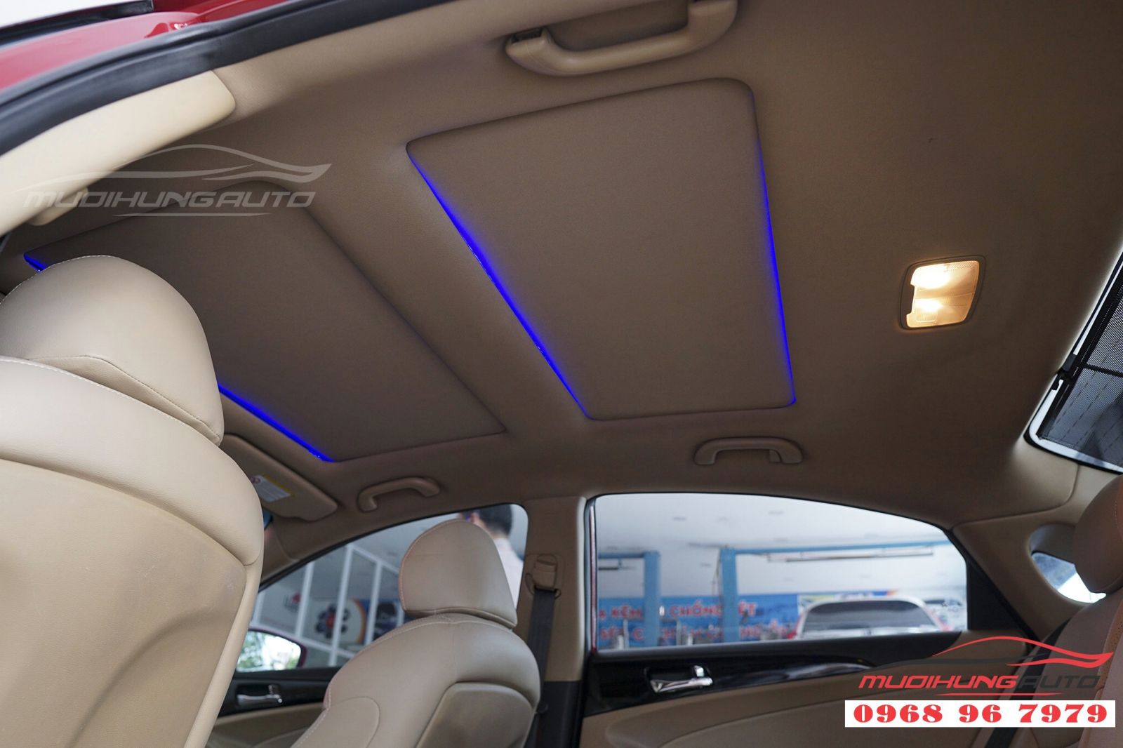 Độ LED trần nội thất cho Sonata tại TP HCM 05