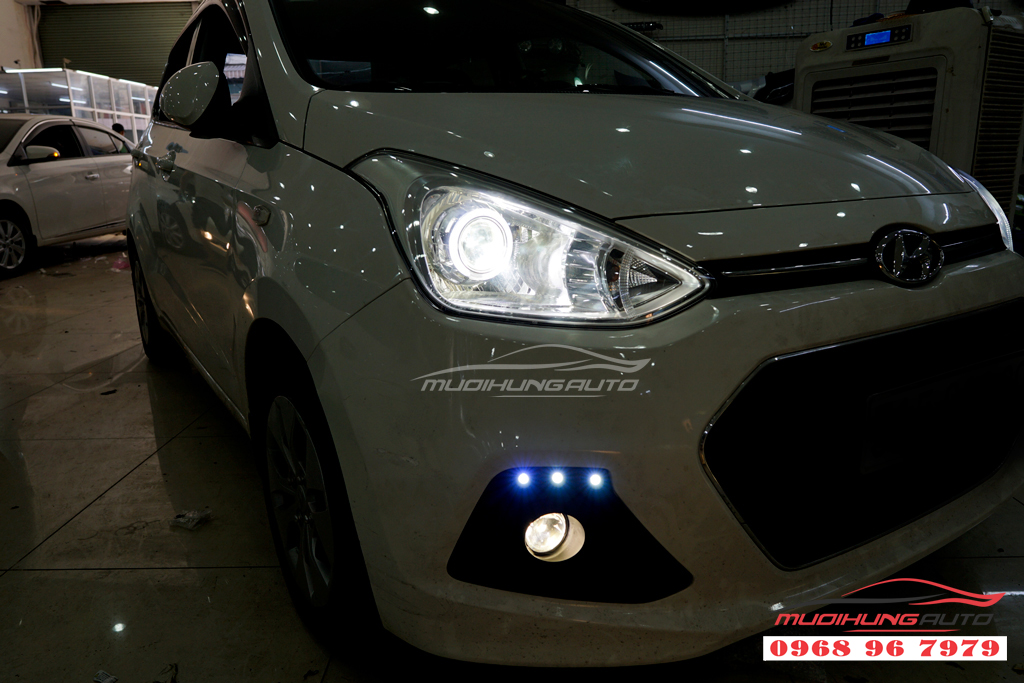 Độ đèn Bixenon cho đèn pha Hyundai I10 chuyên nghiệp 07