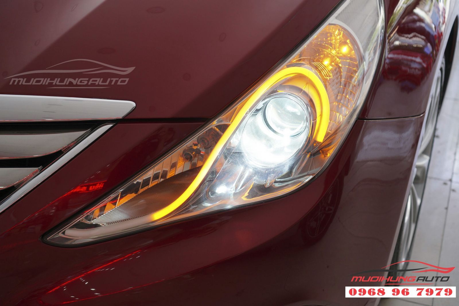 Sonata 2011 sắc sảo hơn với độ LED mí Audi 09