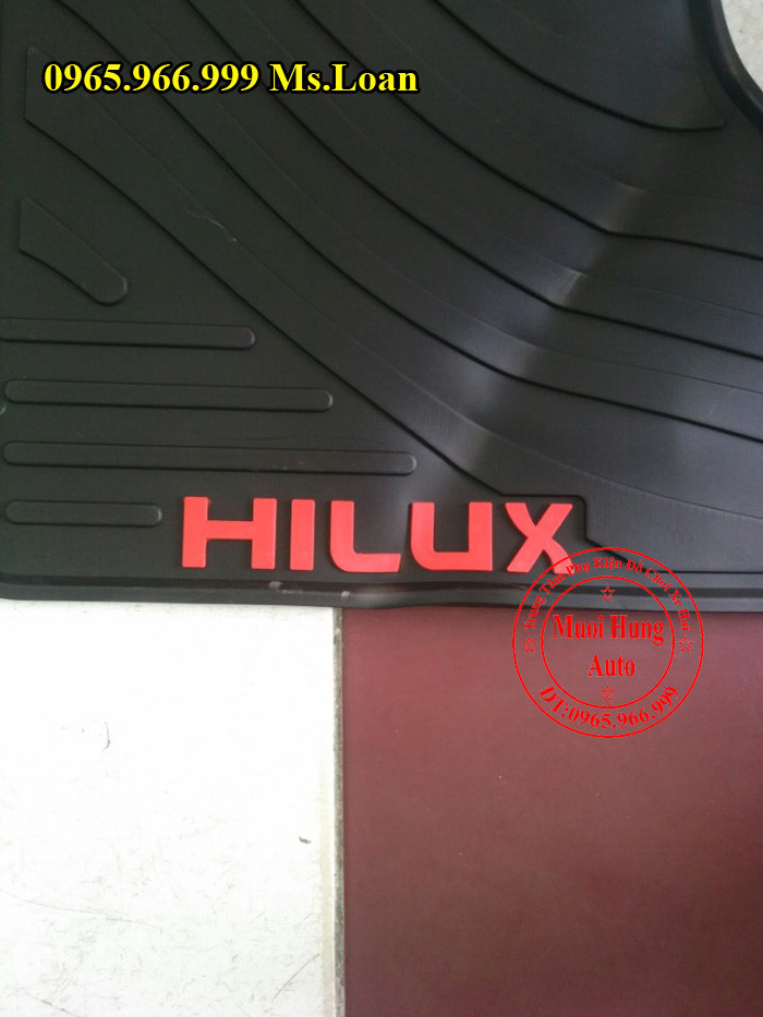 Thảm Lót Sàn, Chân Ô Tô 3D Toyota Hilux 05