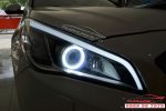 Độ LED mí mika và vòng Angel Eyes cho Sonata