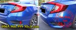 viền đèn hậu carbon xe honda civic 2017